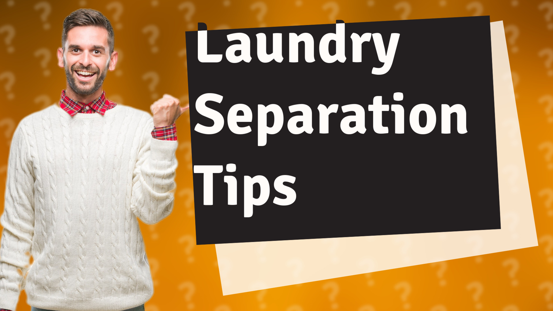 Laundry Separation Tips