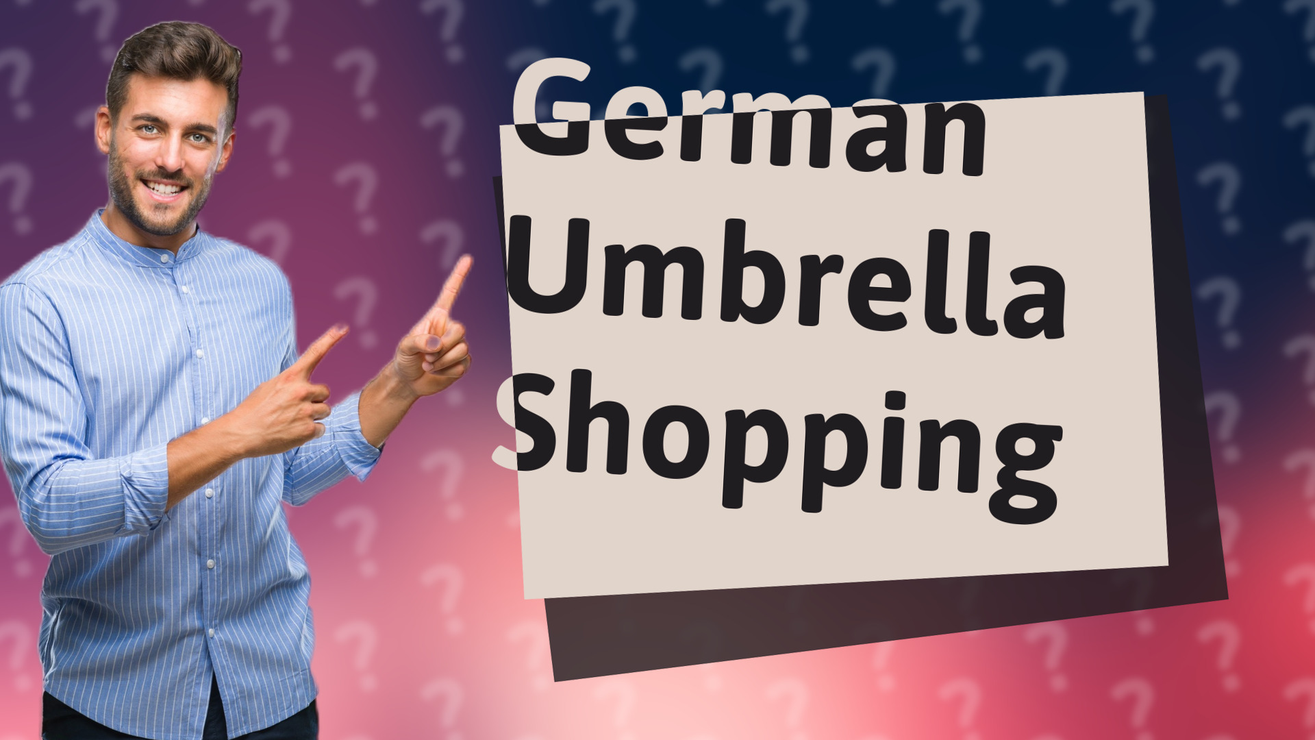 German Umbrella Shopping