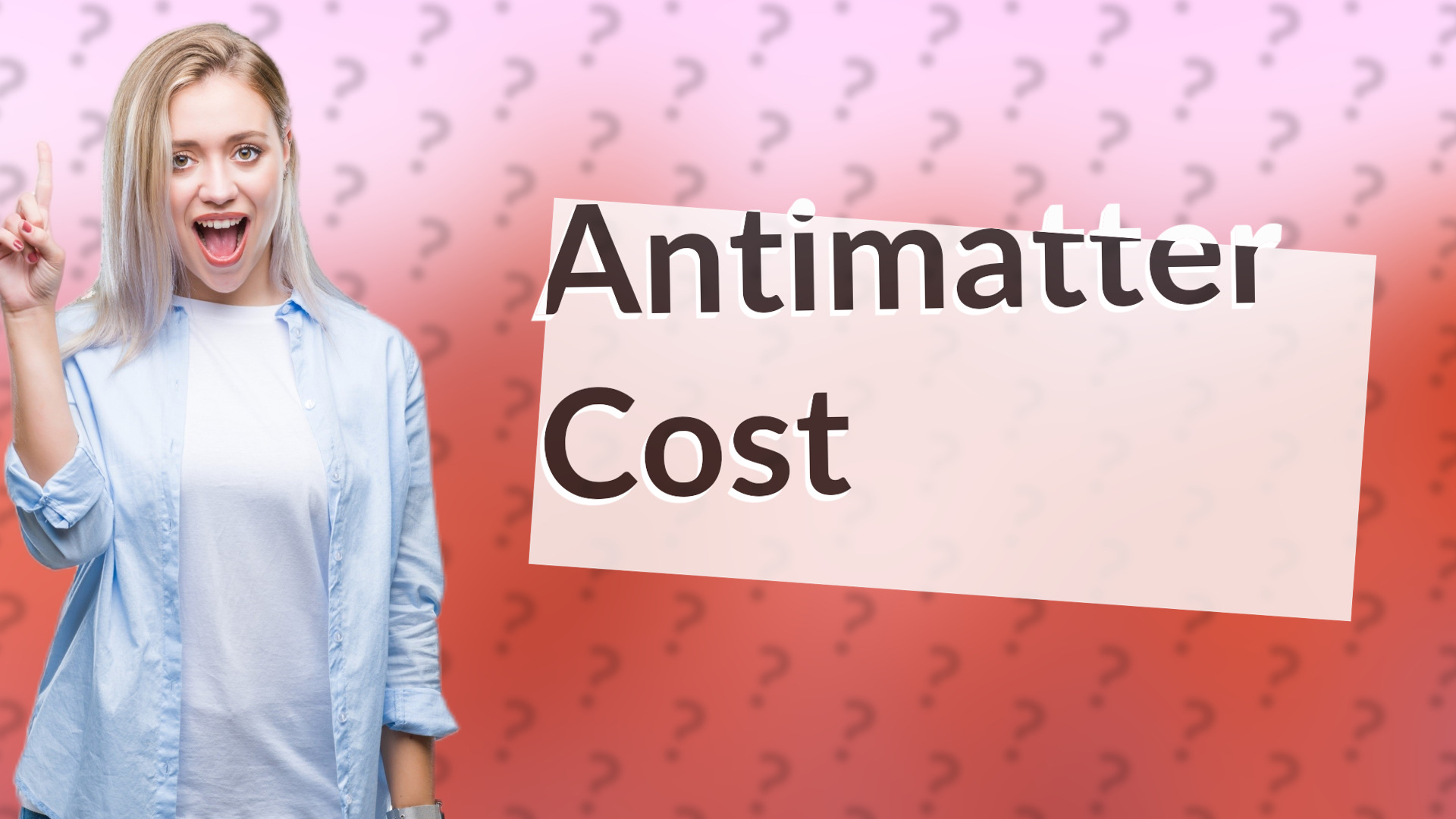 Antimatter Cost