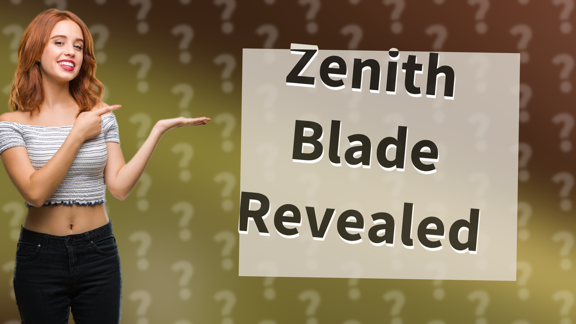 Zenith Blade Revealed