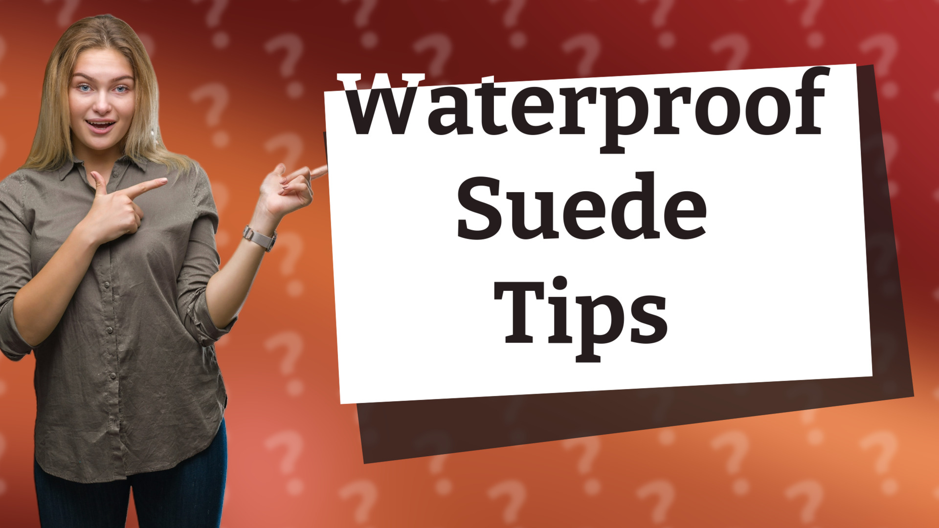 Waterproof Suede Tips