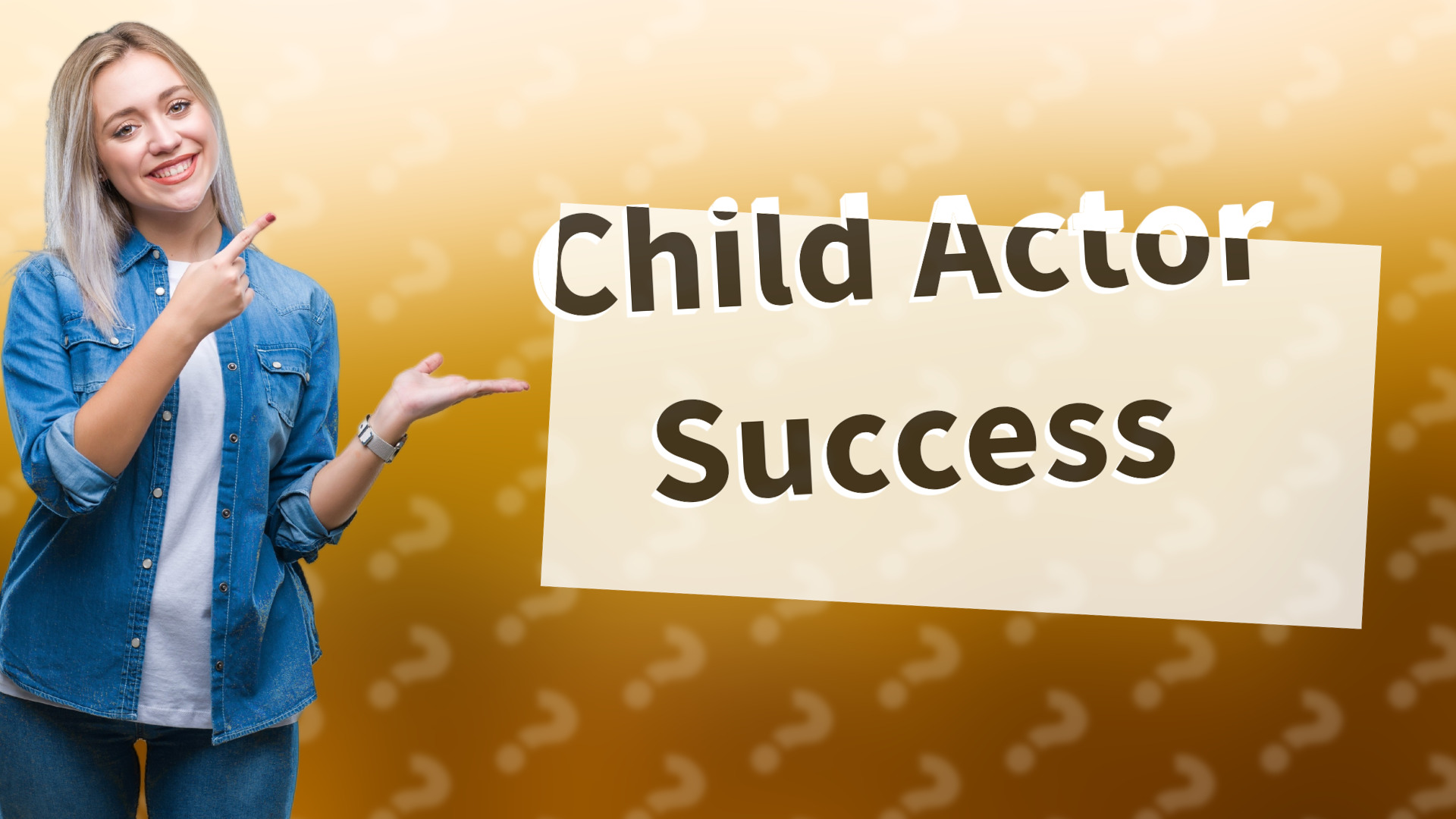Child Actor Success