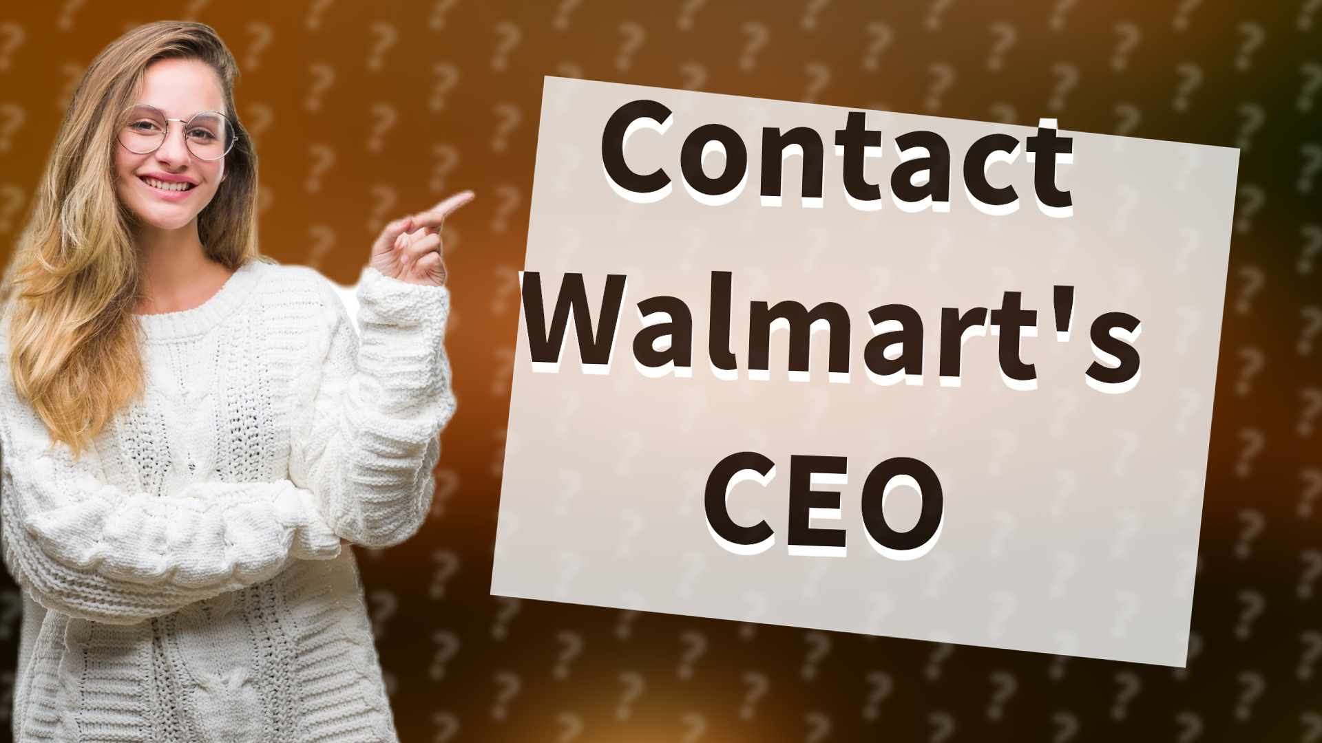 Contact Walmart's CEO