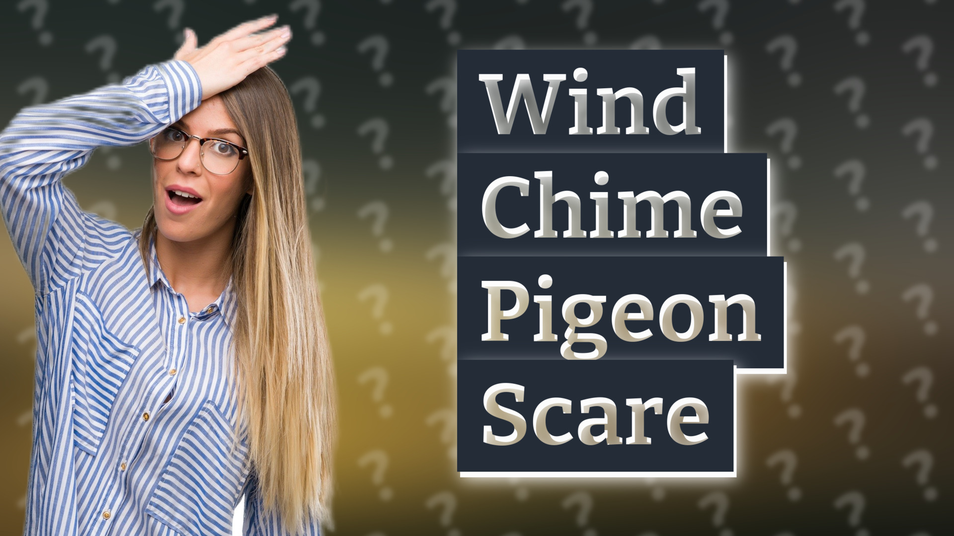 Wind Chime Pigeon Scare