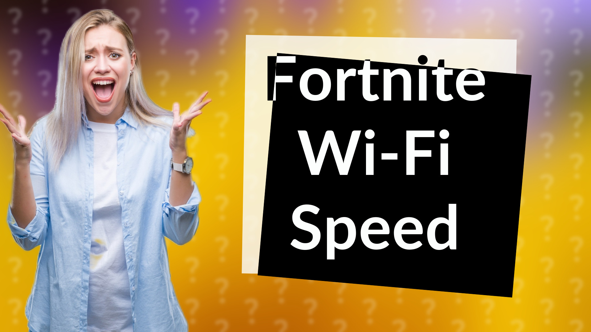 Fortnite Wi-Fi Speed