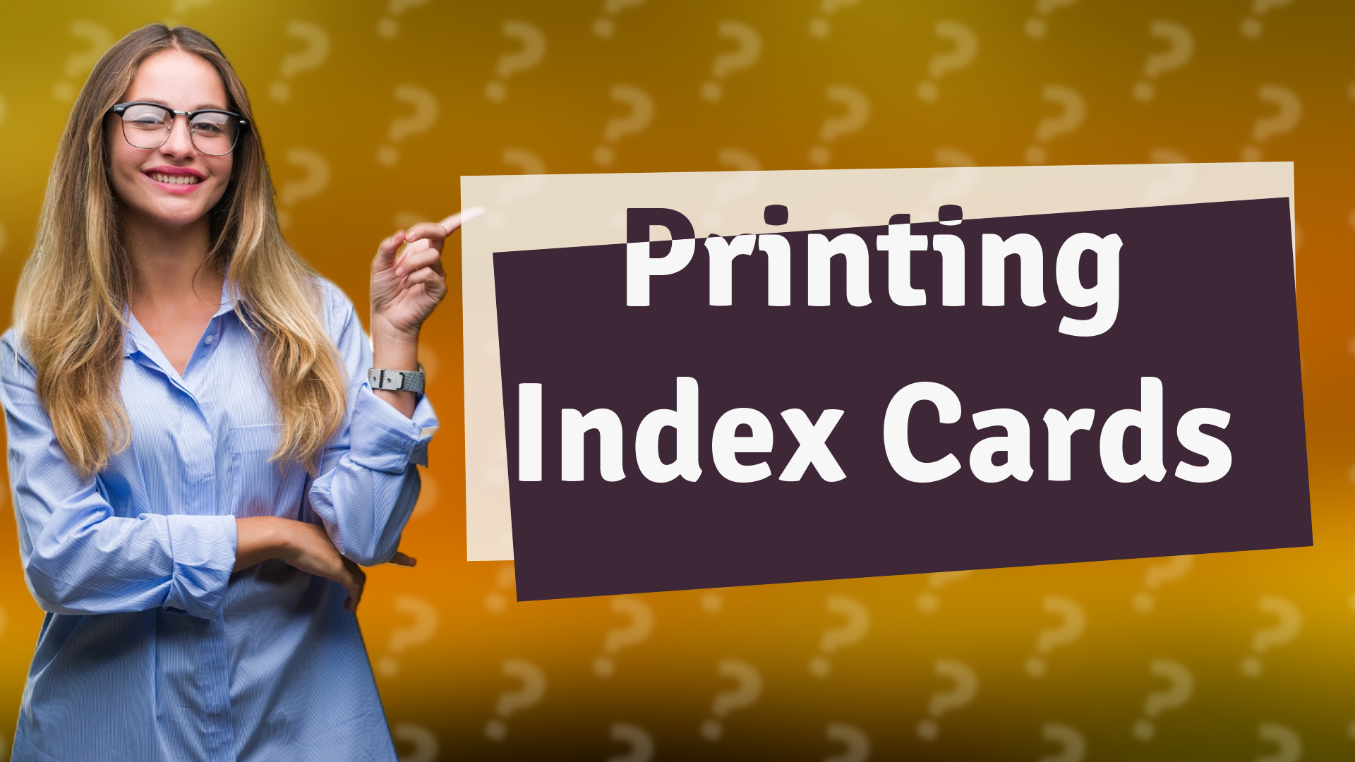 Printing Index Cards