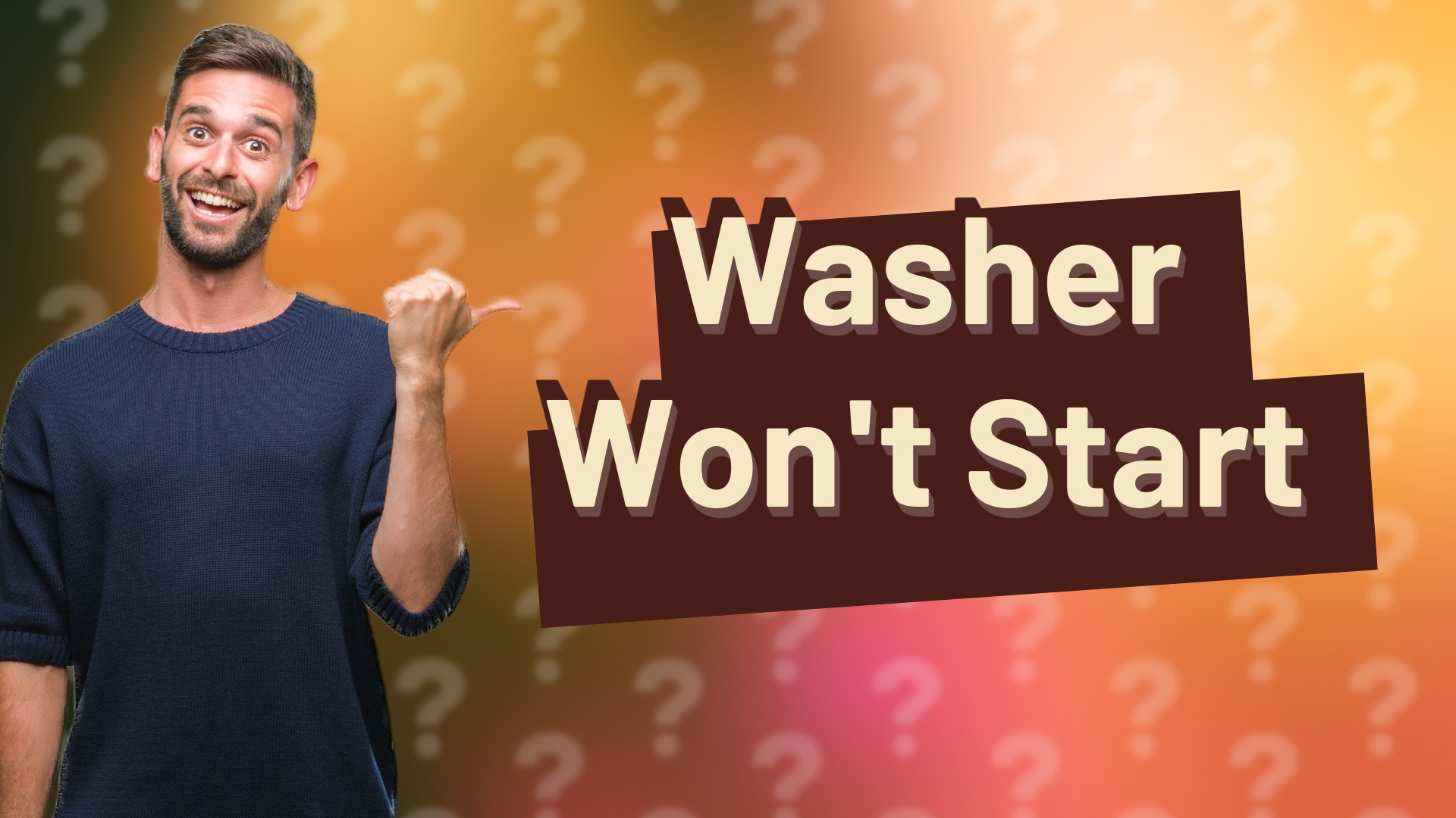 Washer Won't Start