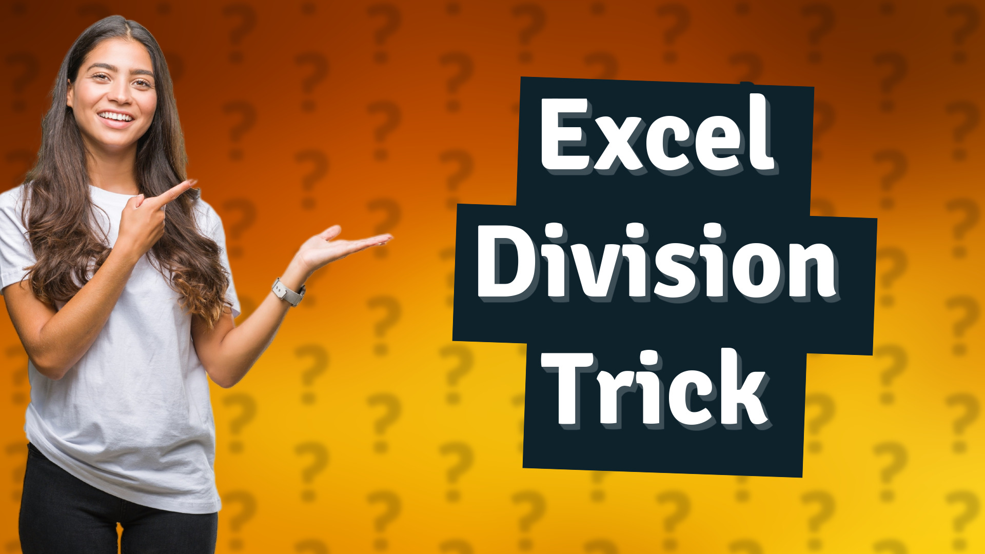 Excel Division Trick