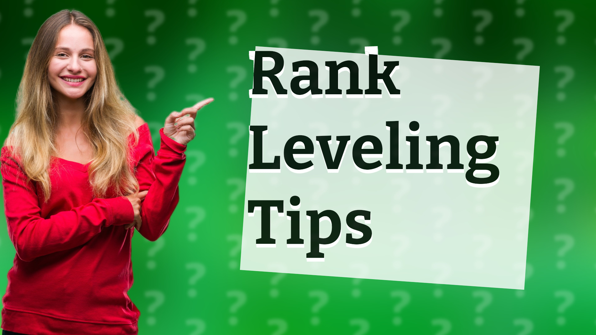 Rank Leveling Tips