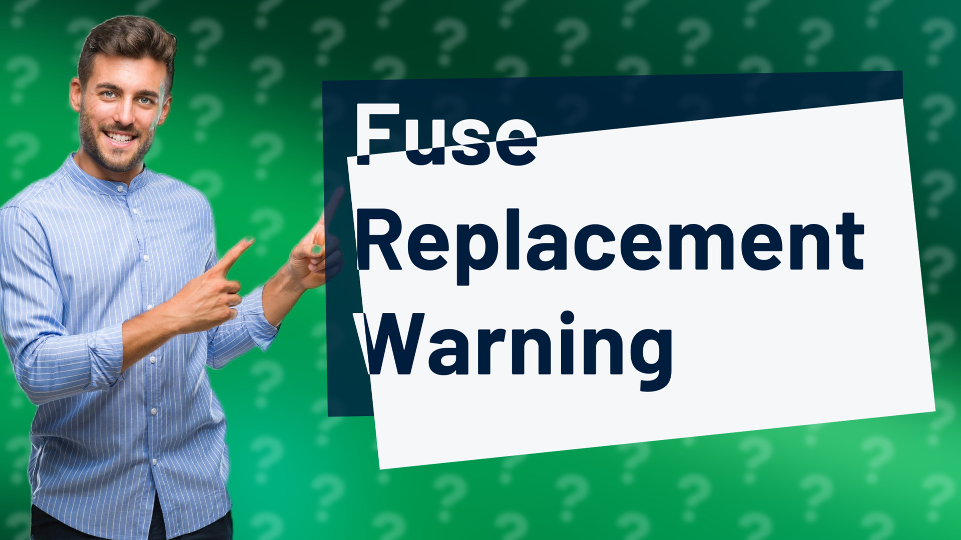 Fuse Replacement Warning