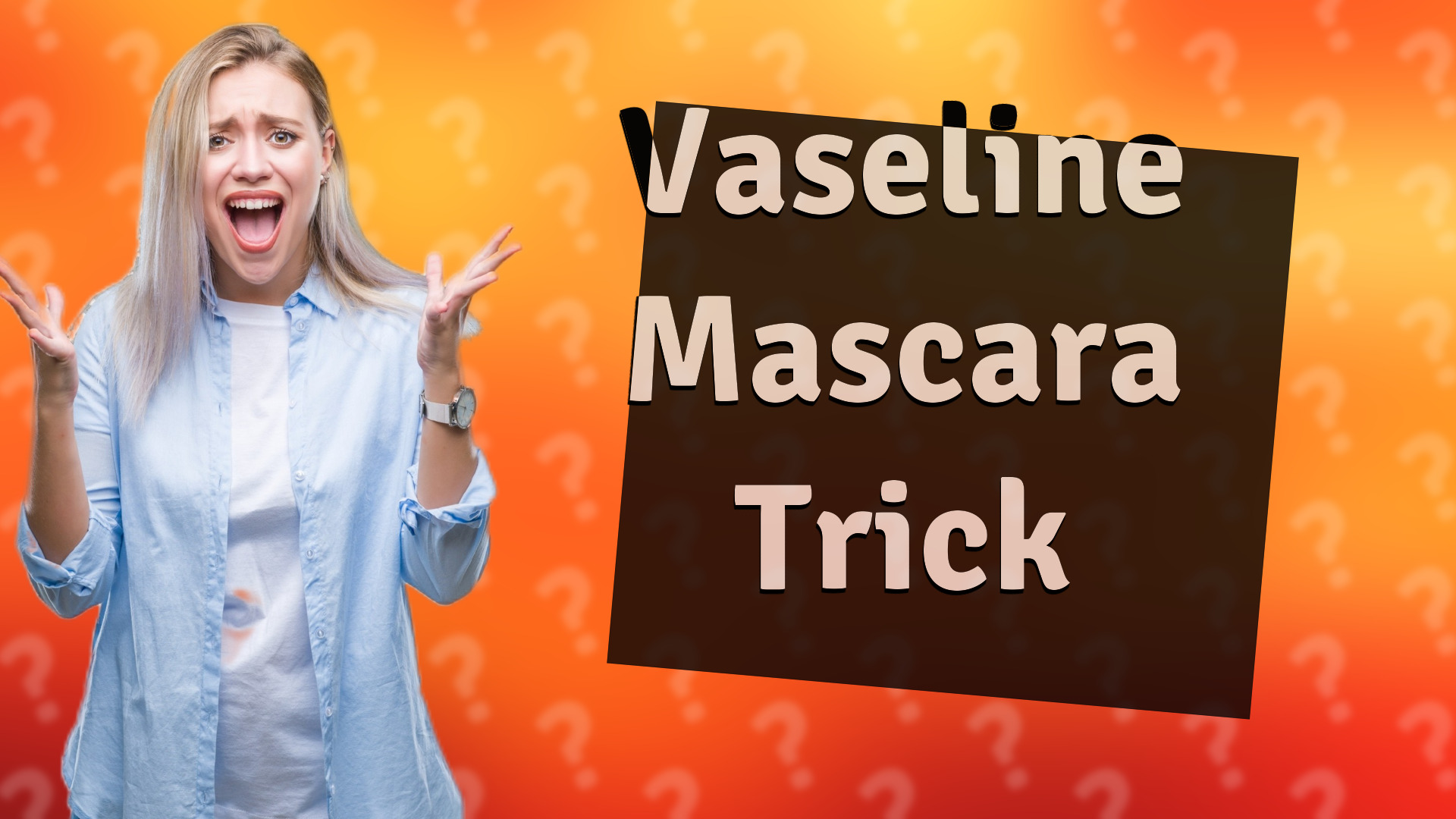 Vaseline Mascara Trick