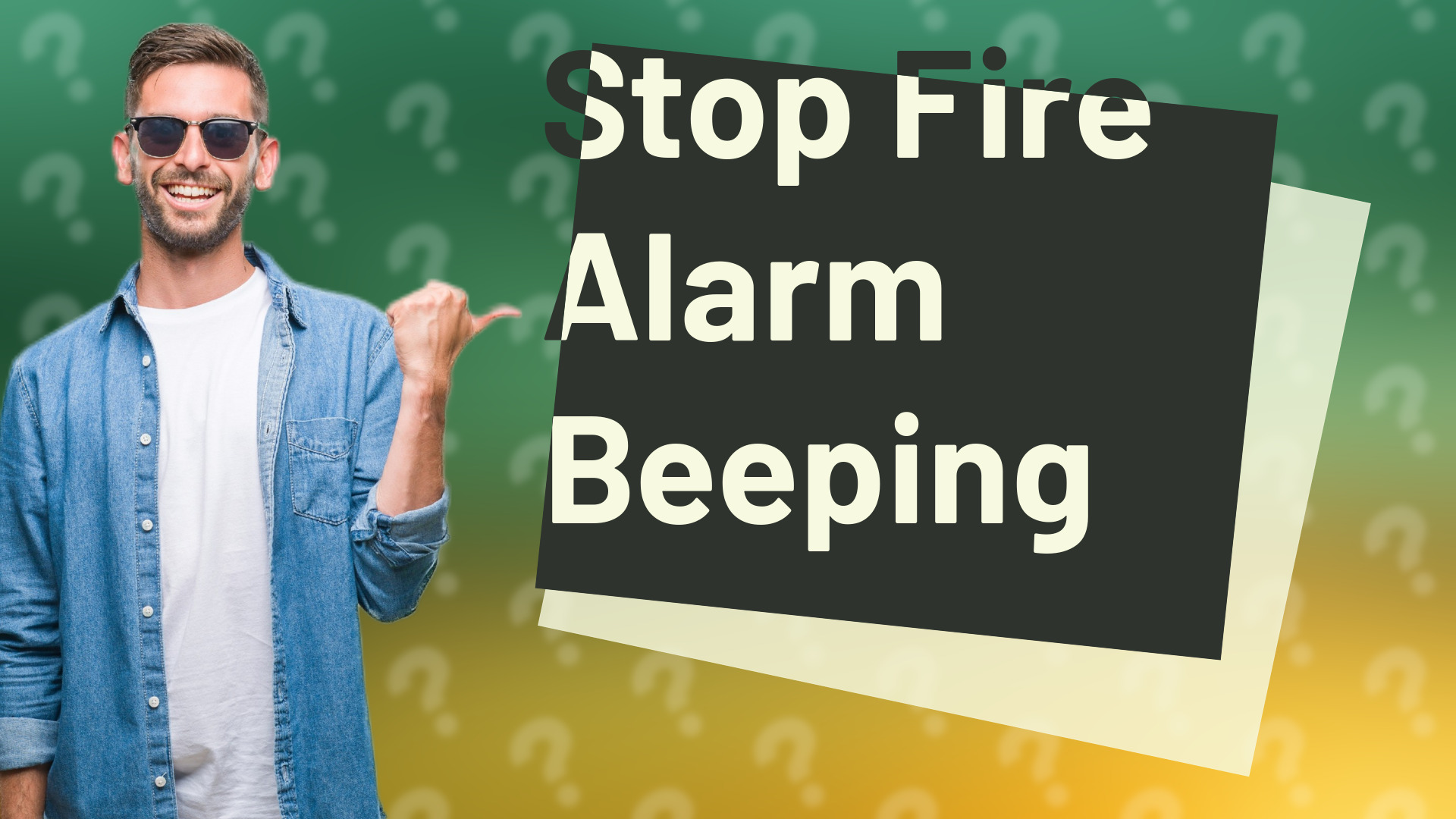 Stop Fire Alarm Beeping
