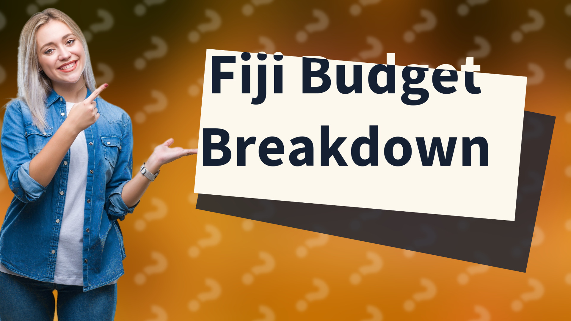 Fiji Budget Breakdown