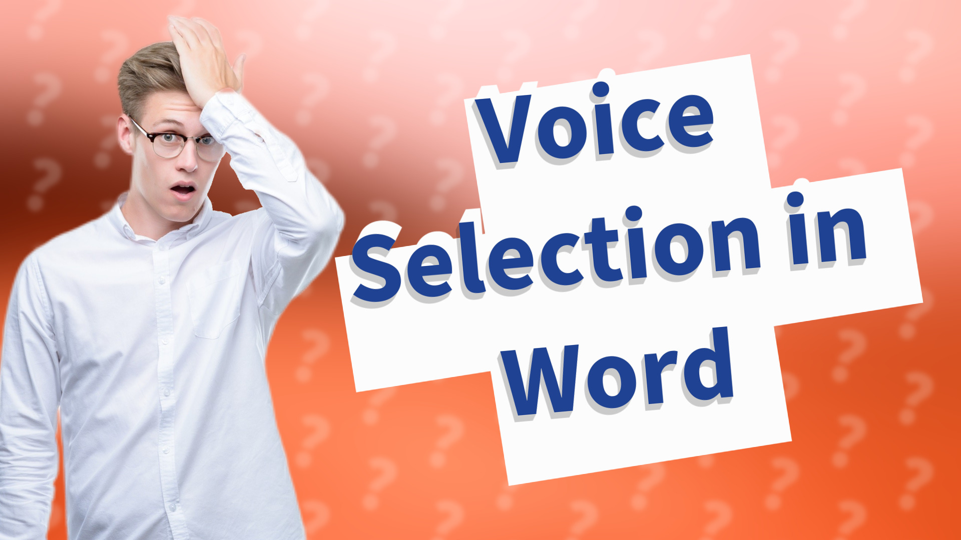 Voice Selection in Word