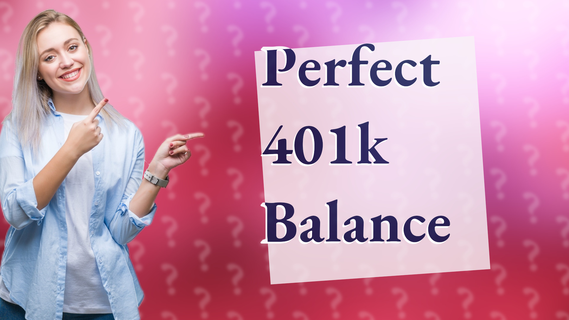 Perfect 401k Balance