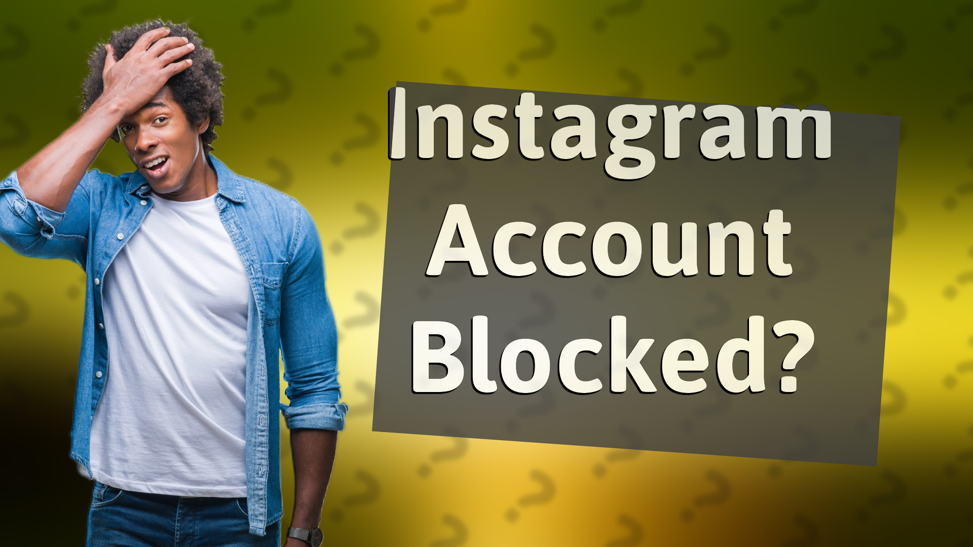 Instagram Account Blocked?