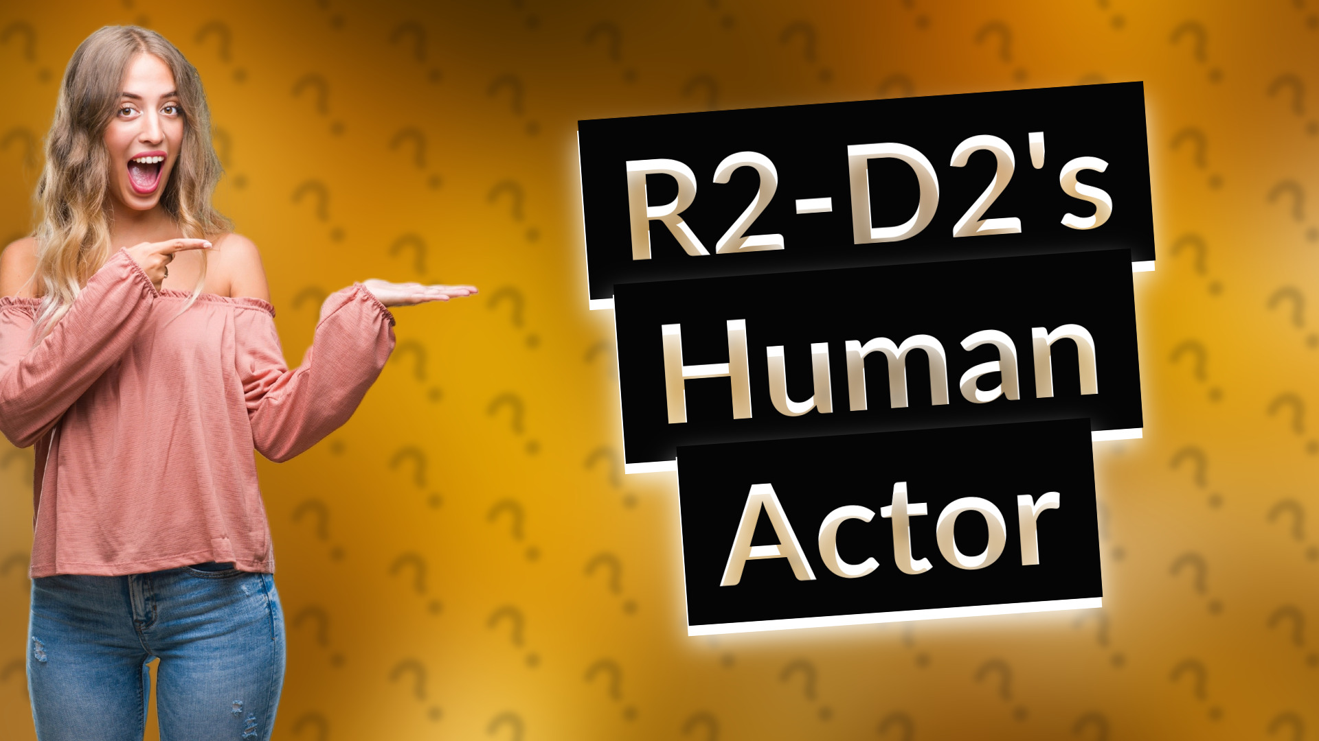 R2-D2's Human Actor