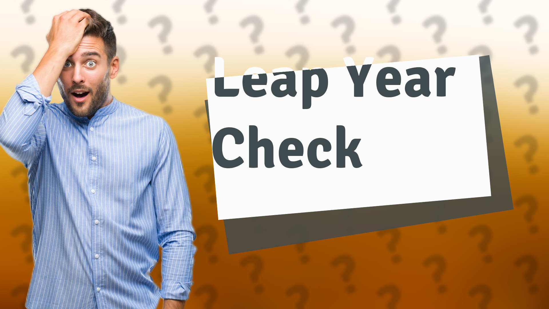 Leap Year Check
