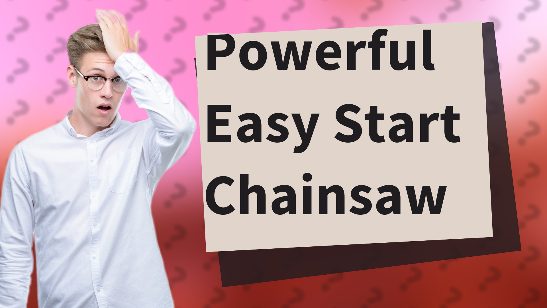 Powerful Easy Start Chainsaw