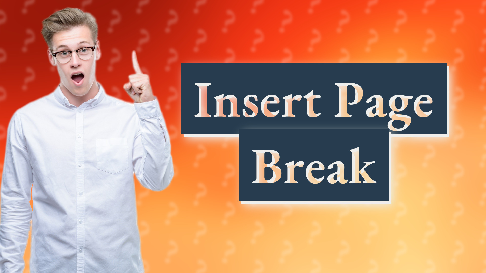 Insert Page Break