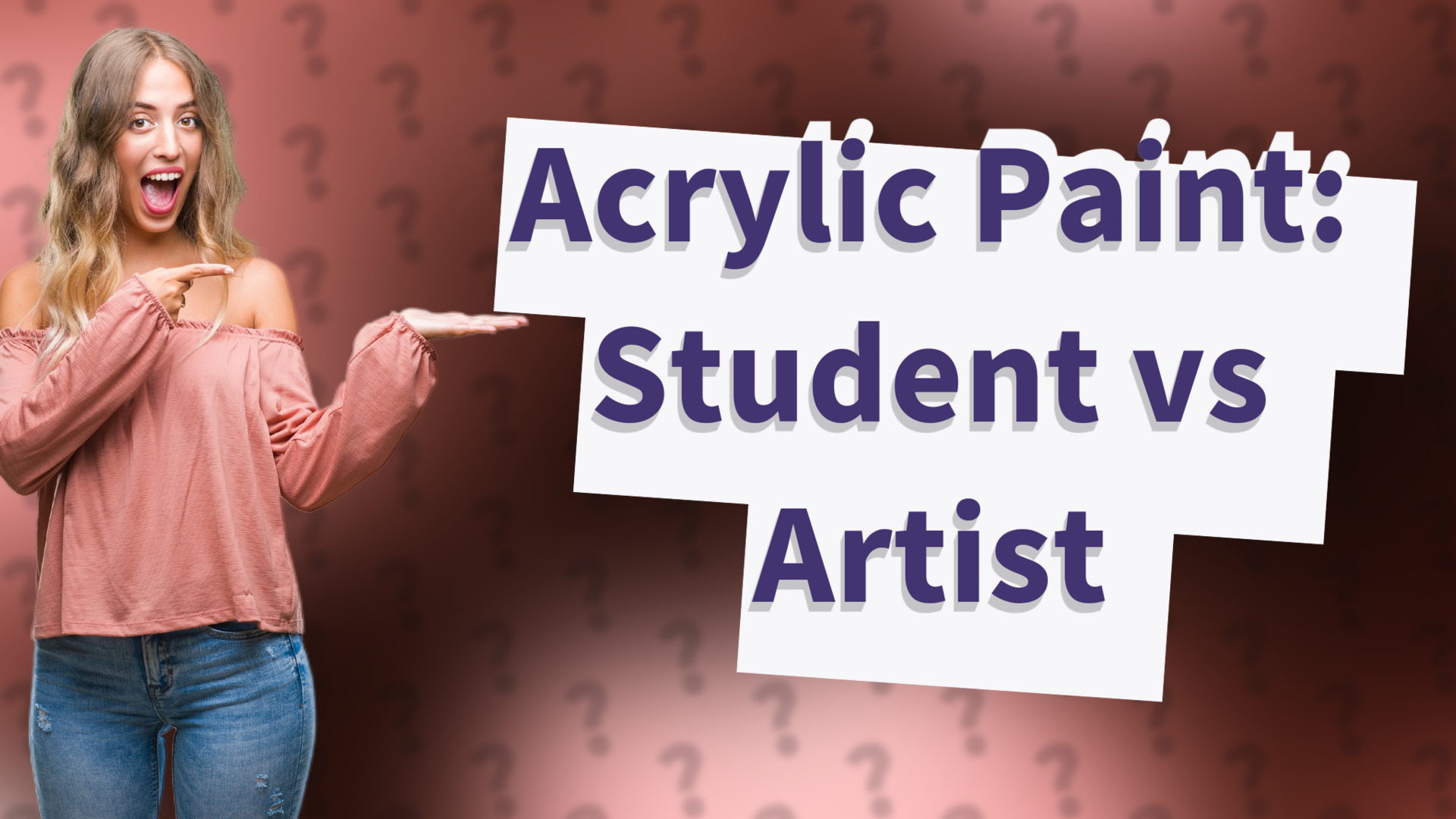 Acrylic Paint: Student vs Artist