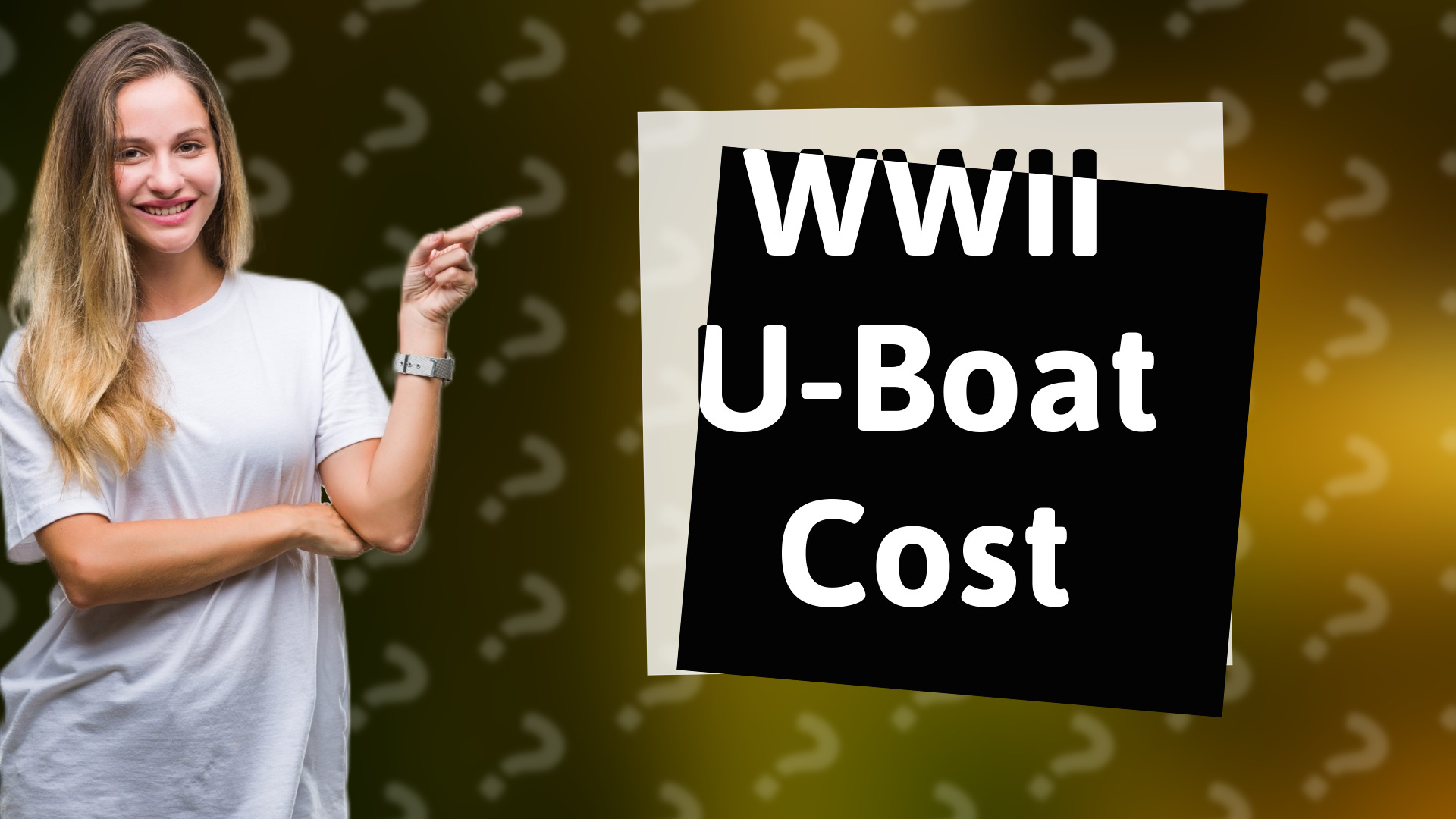 WWII U-Boat Cost