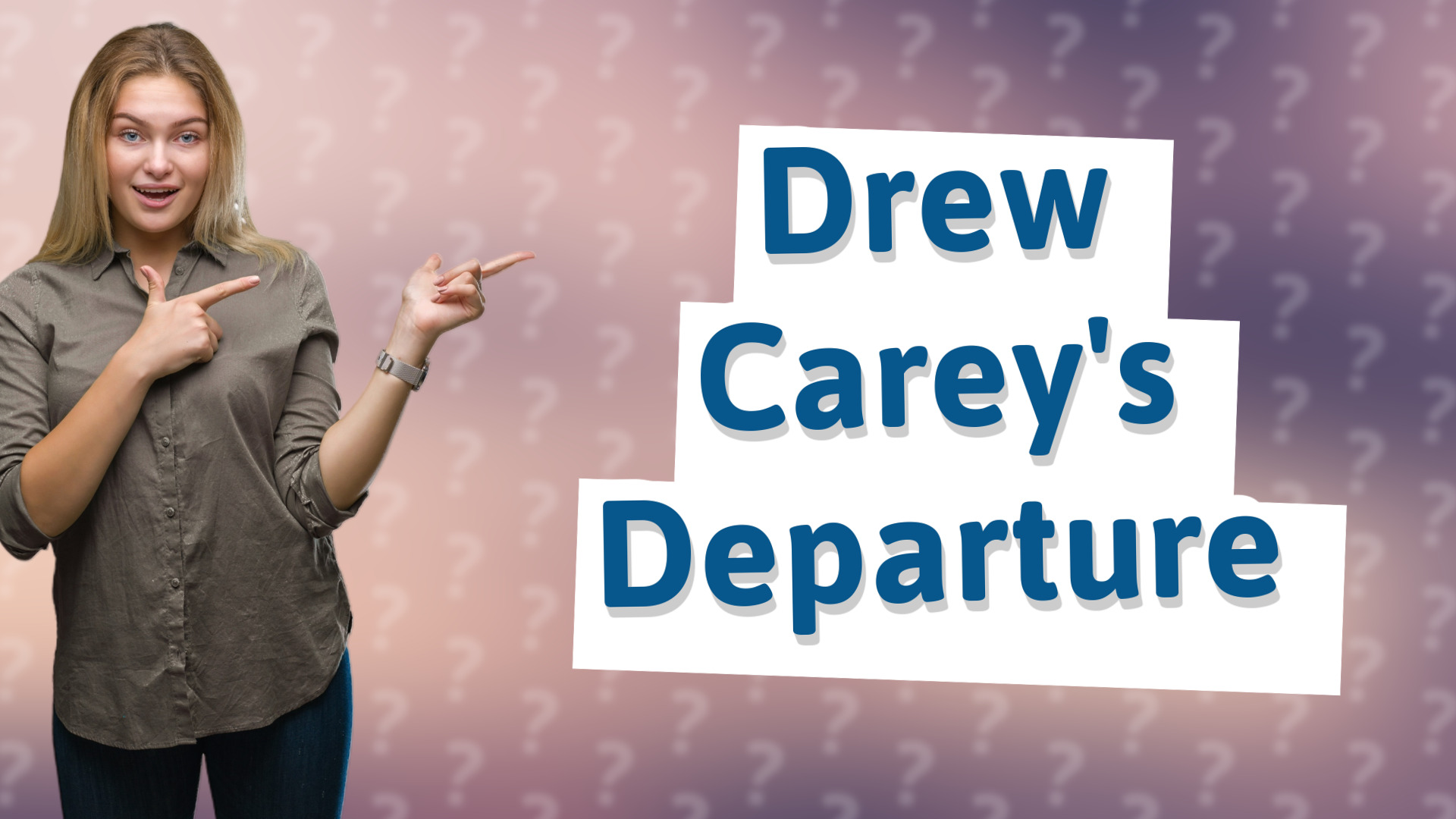 Drew Carey's Departure
