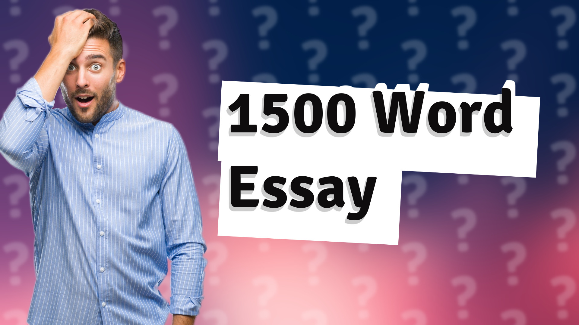 1500 Word Essay