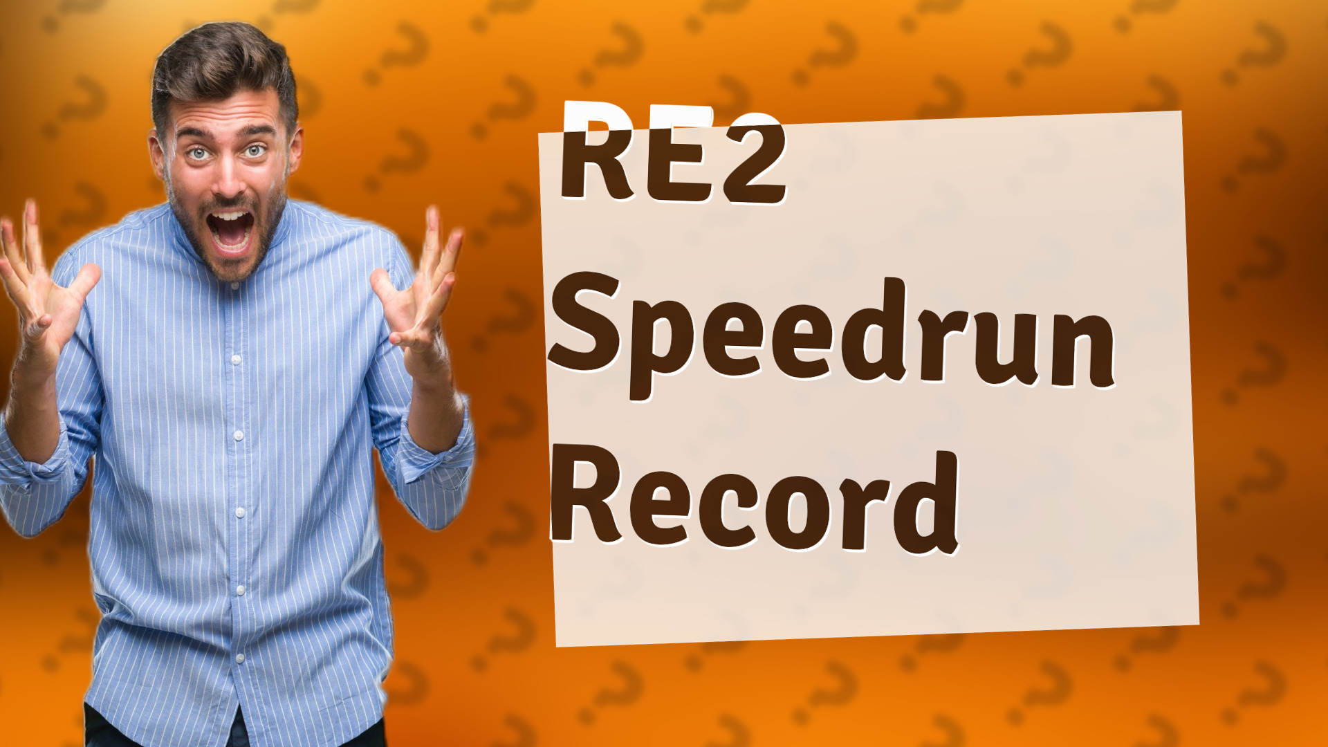 RE2 Speedrun Record