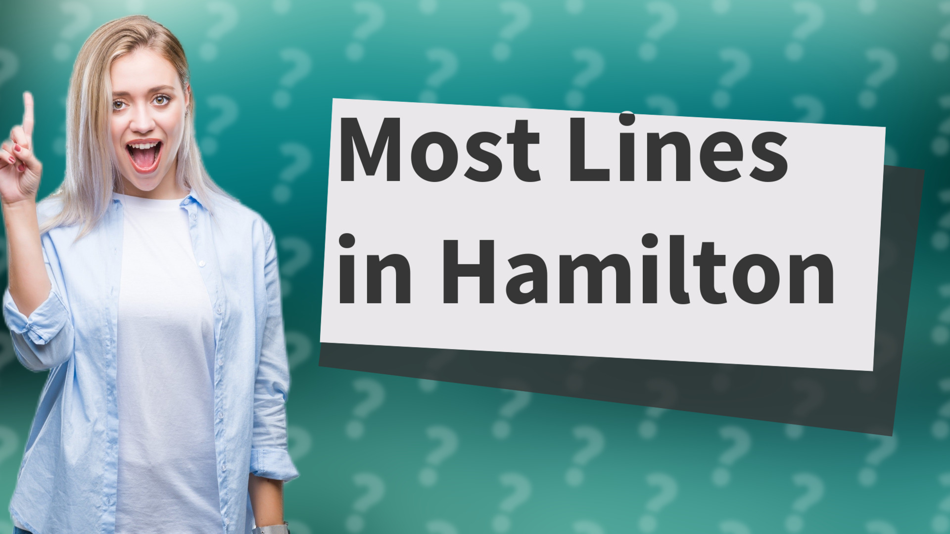 Most Lines in Hamilton
