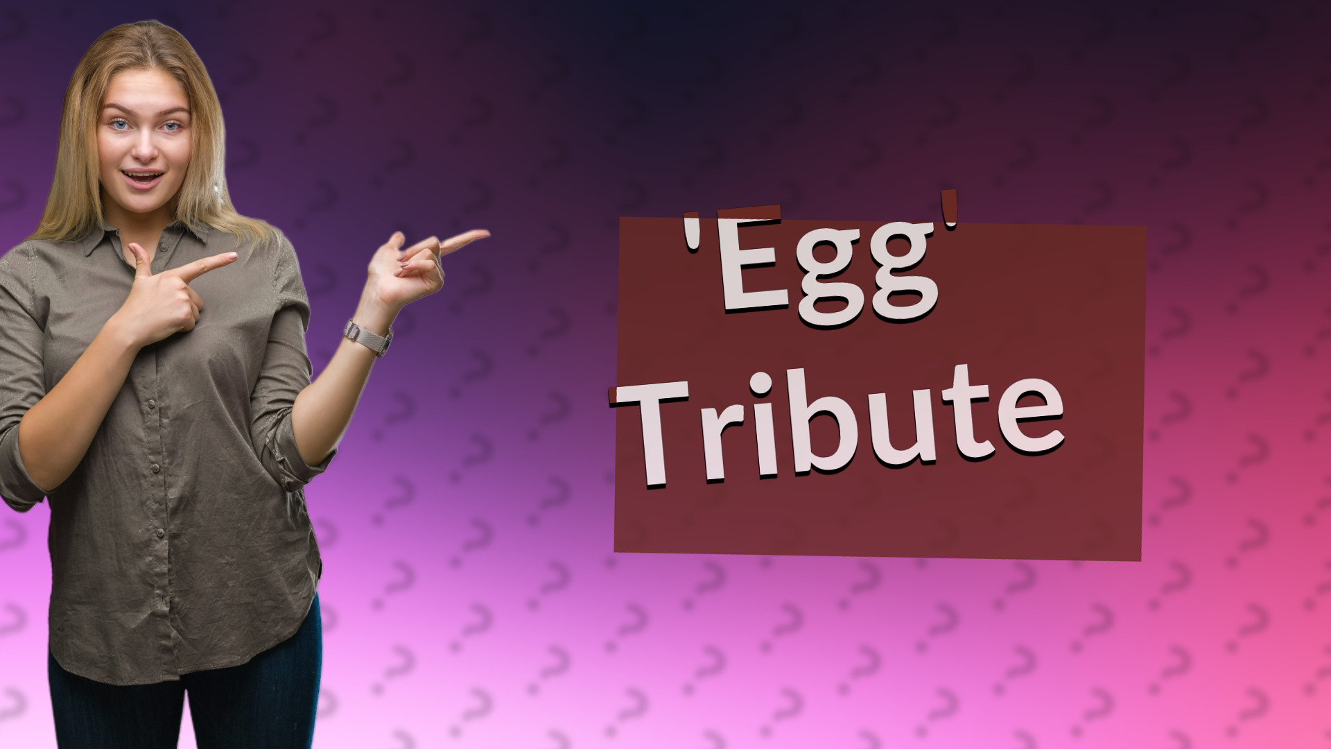 'Egg' Tribute
