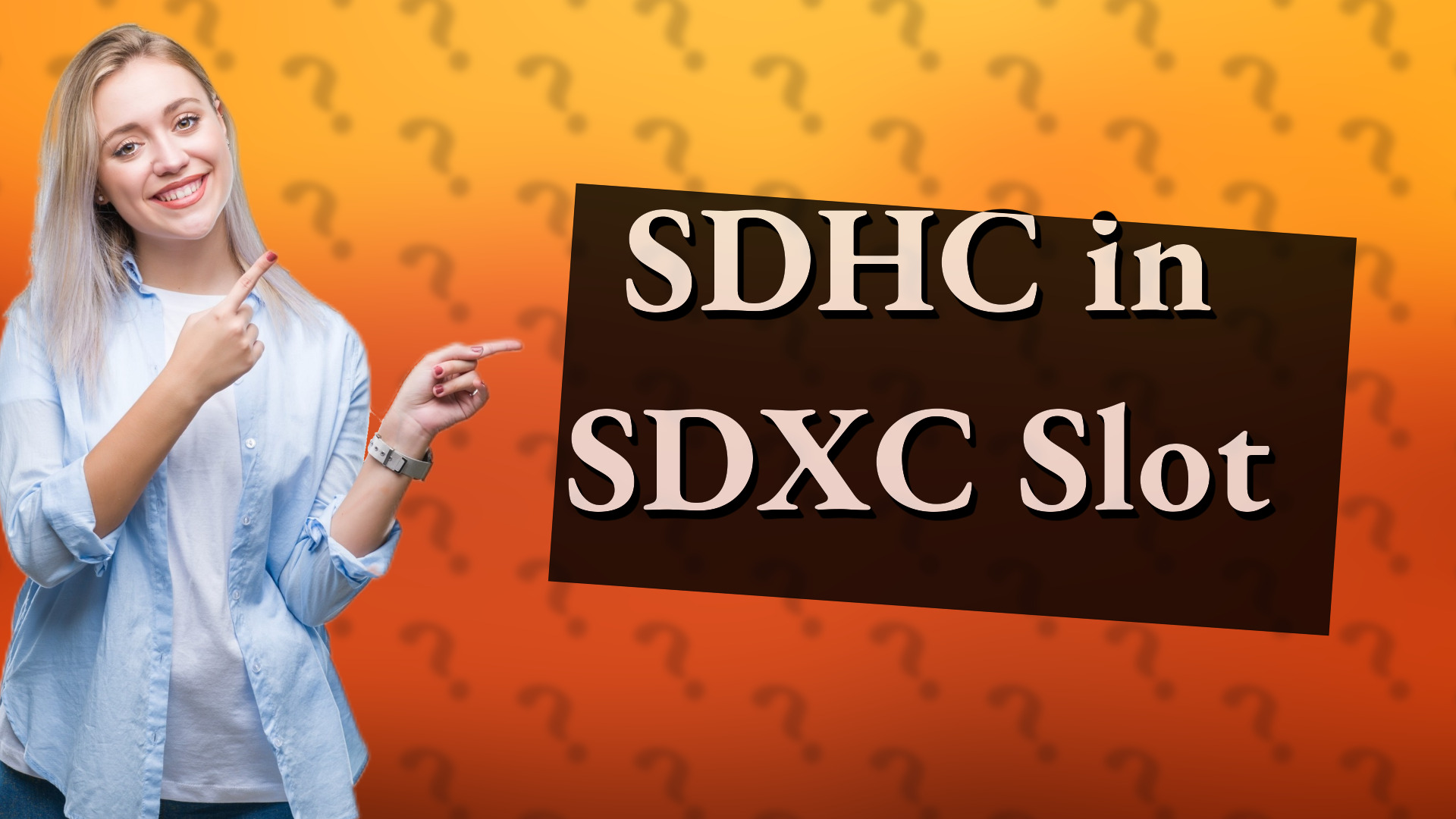 SDHC in SDXC Slot