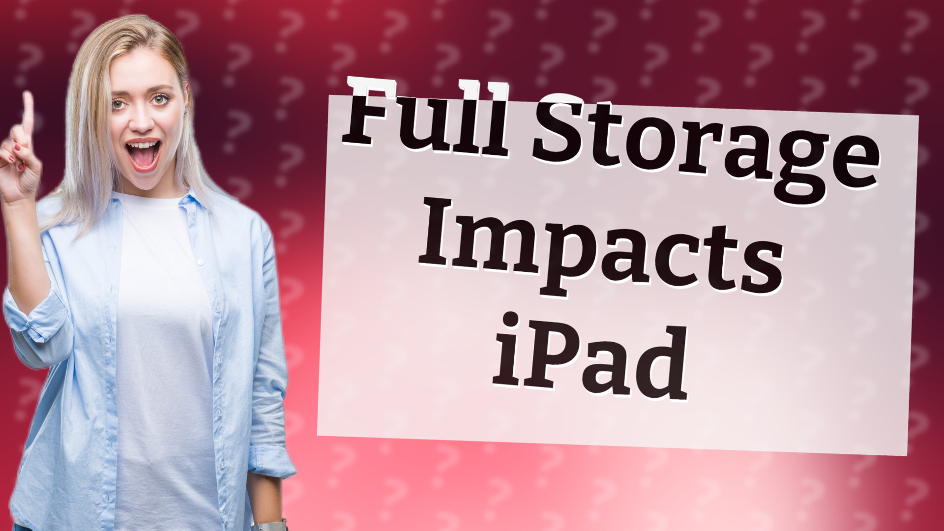 Full Storage Impacts iPad