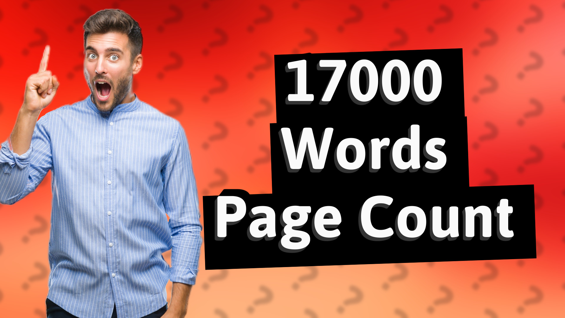 17000 Words Page Count