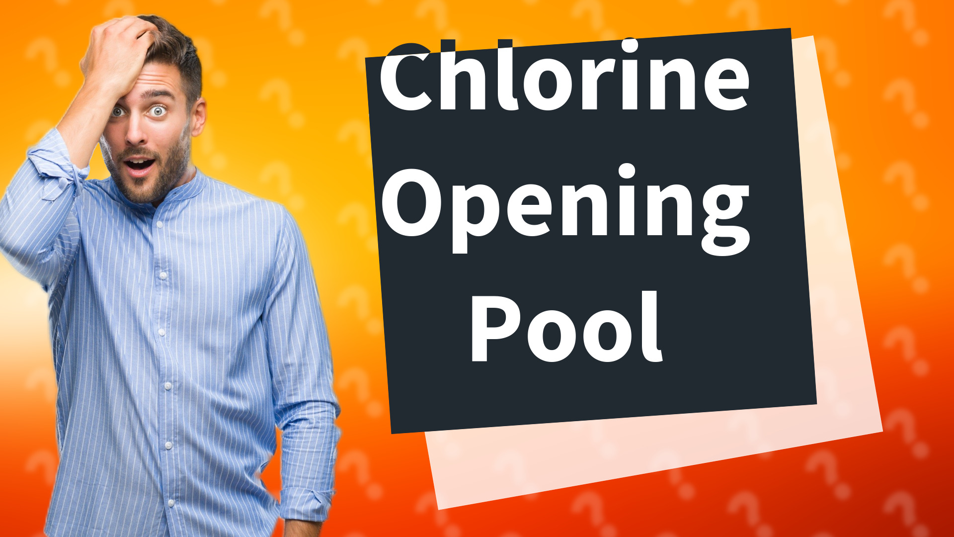 Chlorine Opening Pool