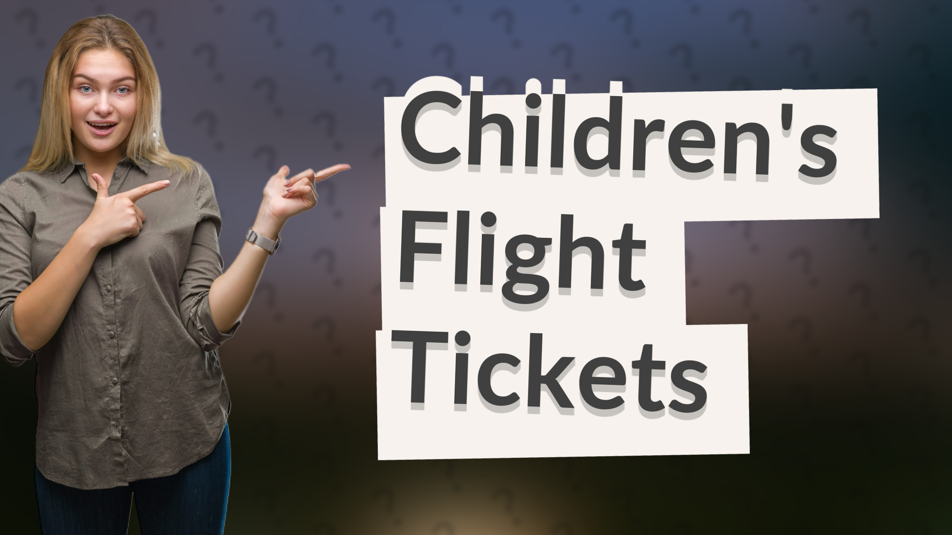 Children's Flight Tickets
