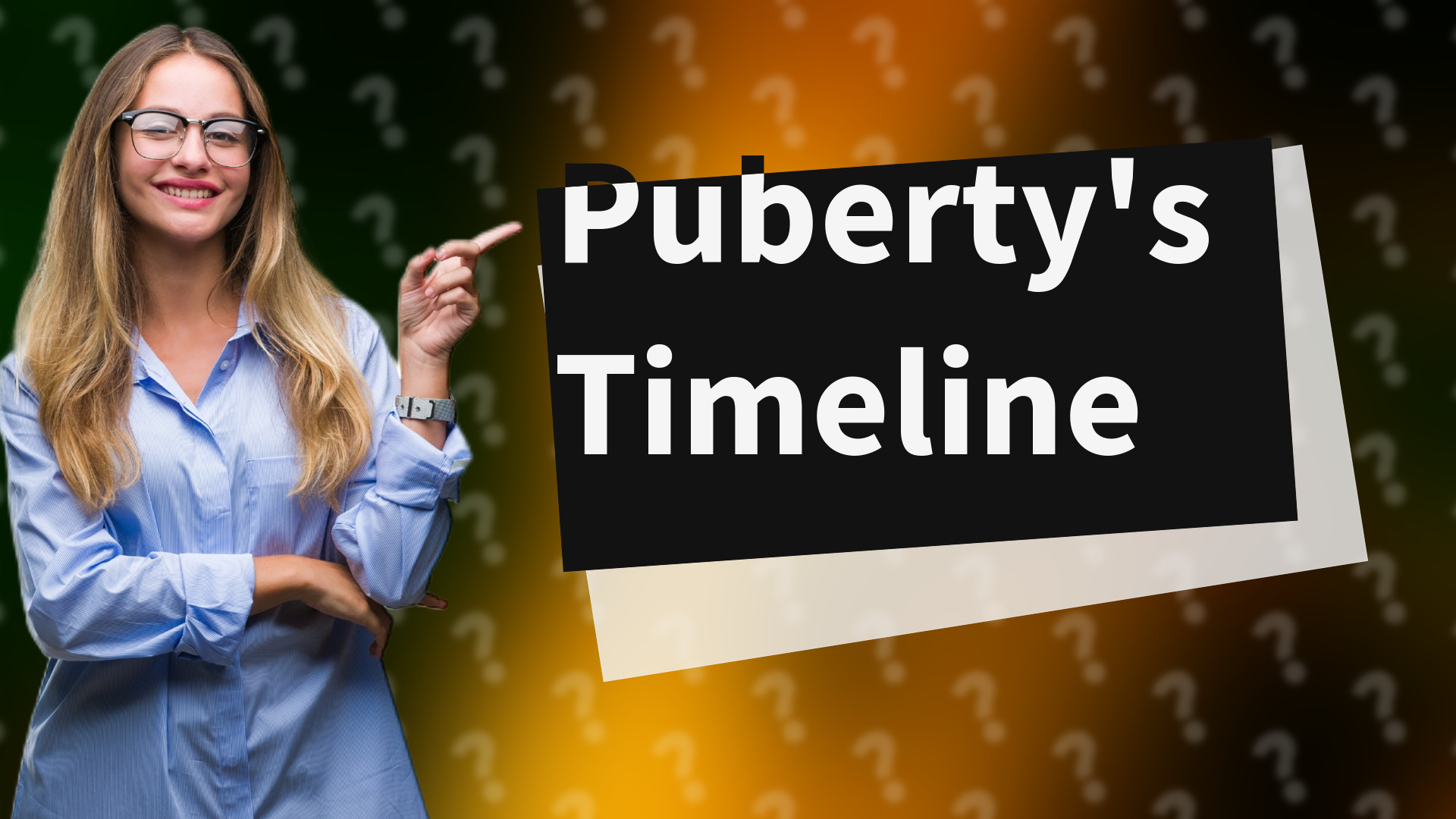 Puberty's Timeline