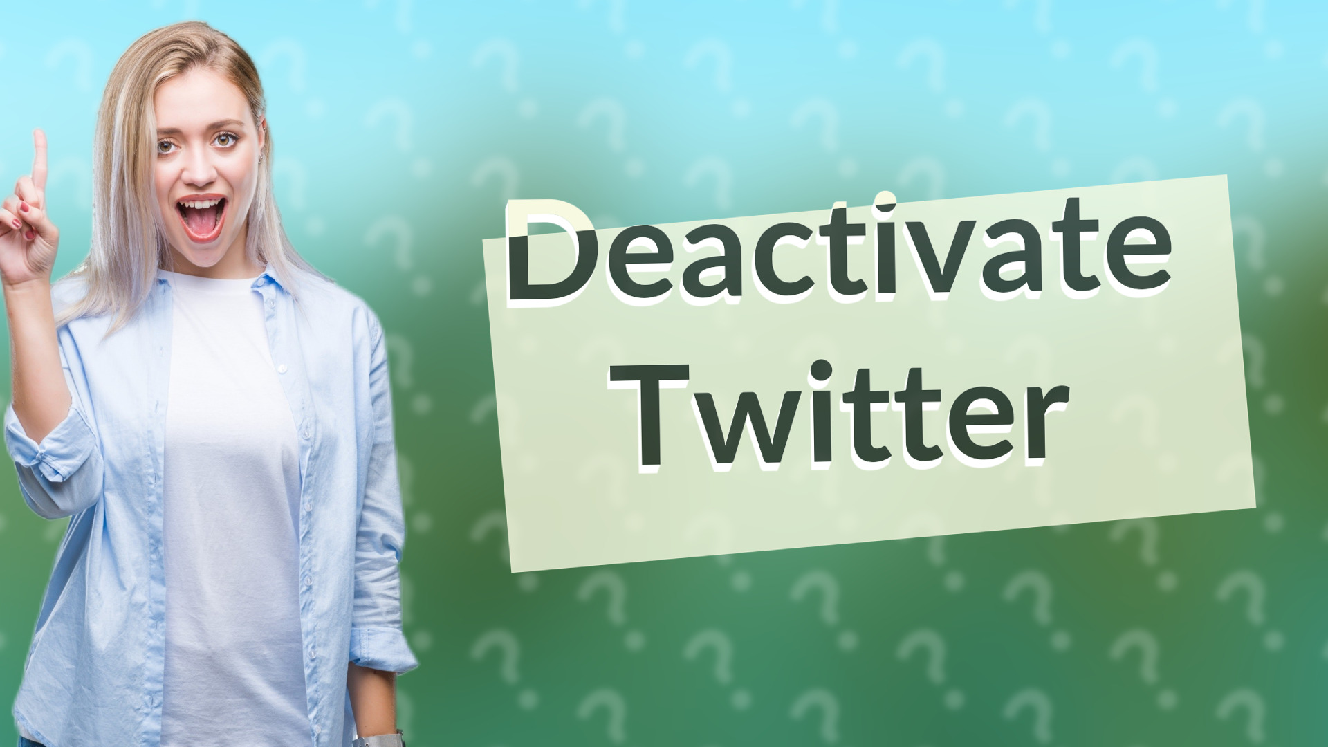 Deactivate Twitter