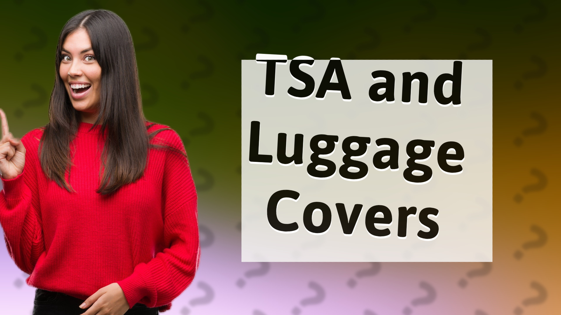 TSA and Luggage Covers