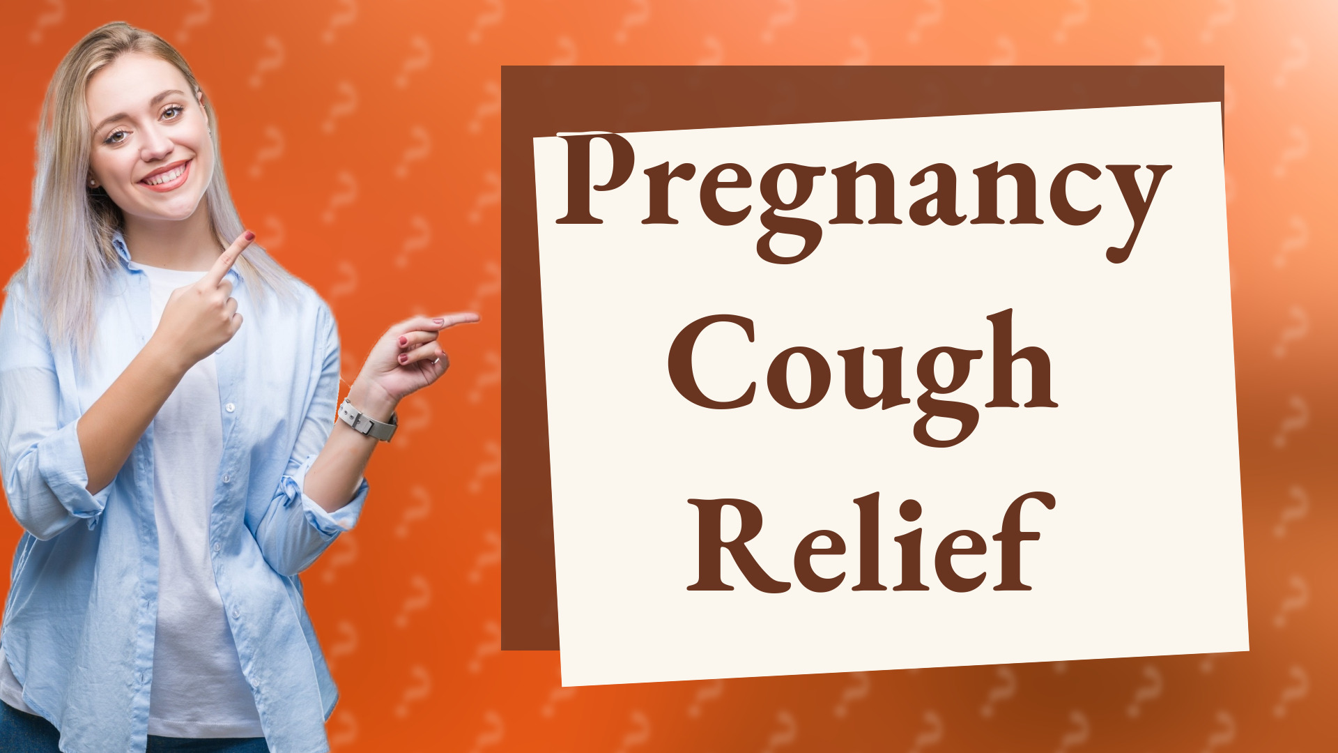 Pregnancy Cough Relief