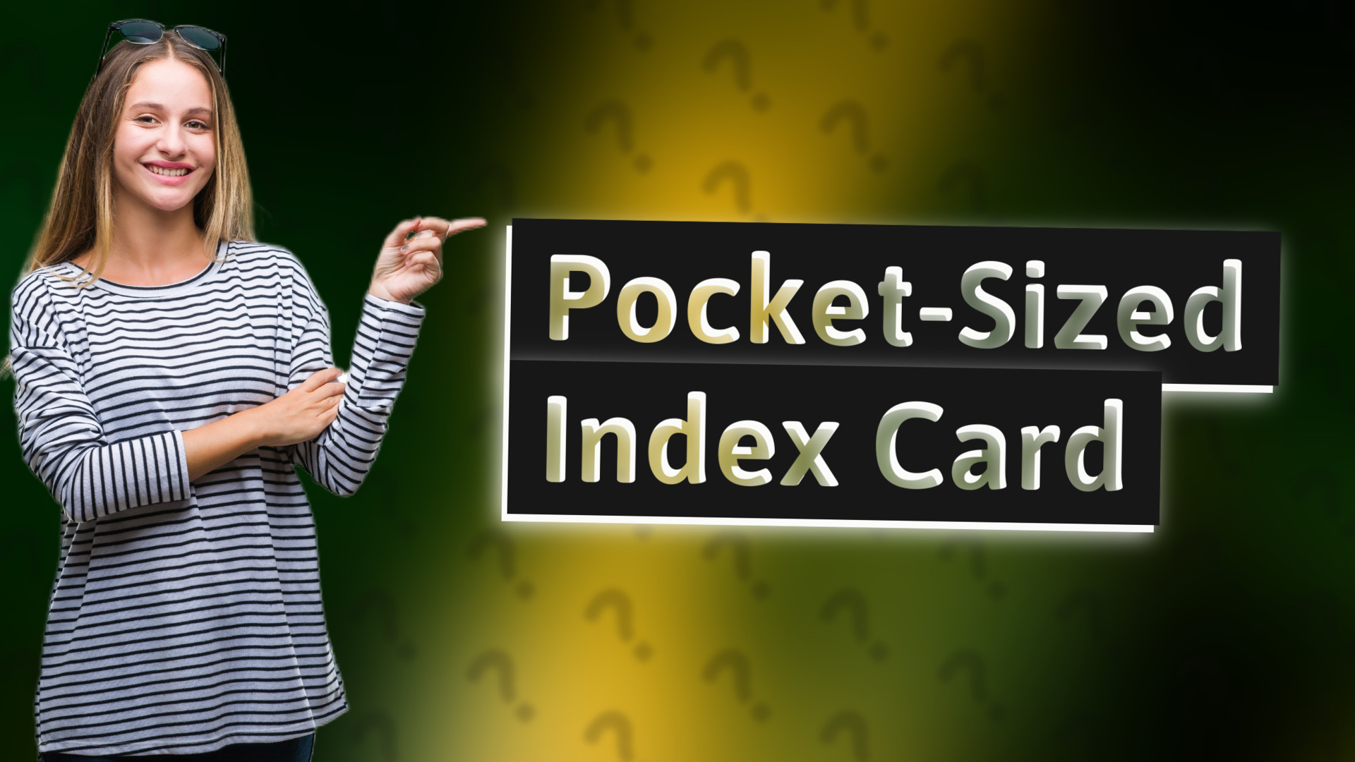 Pocket-Sized Index Card