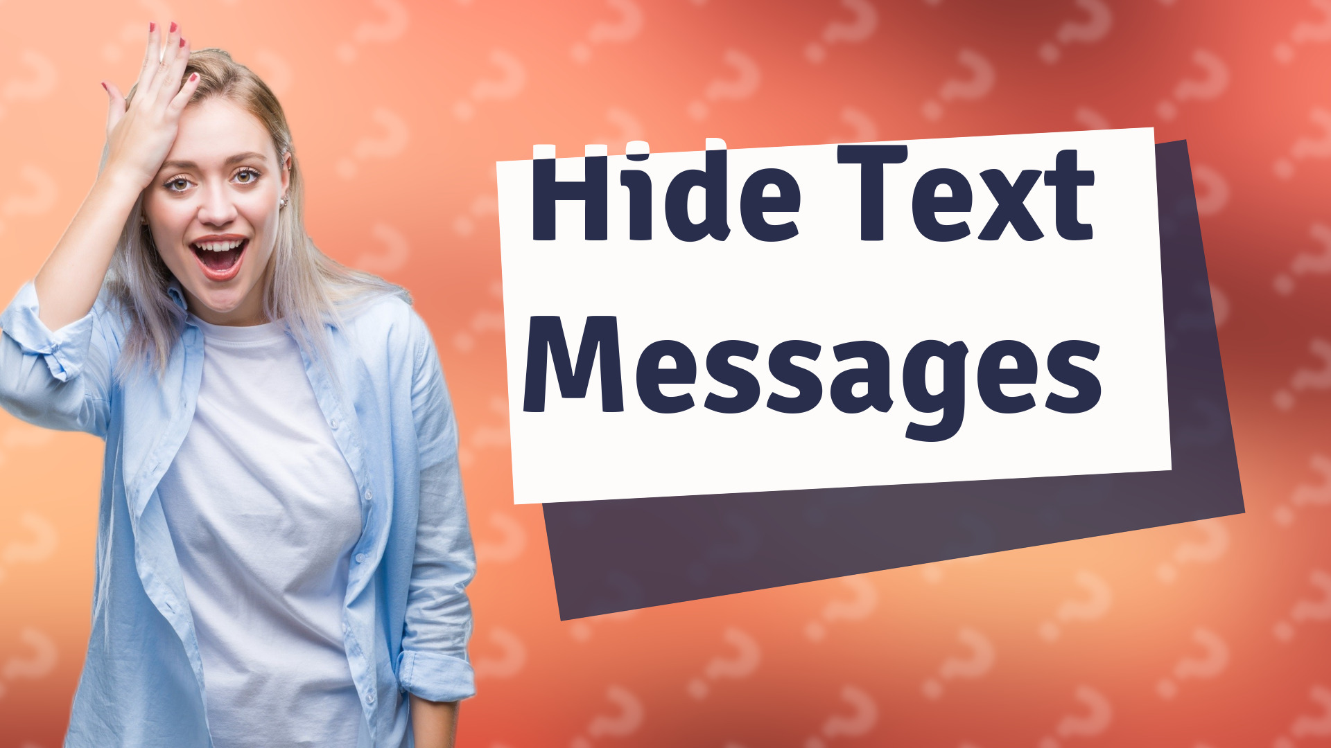 Hide Text Messages