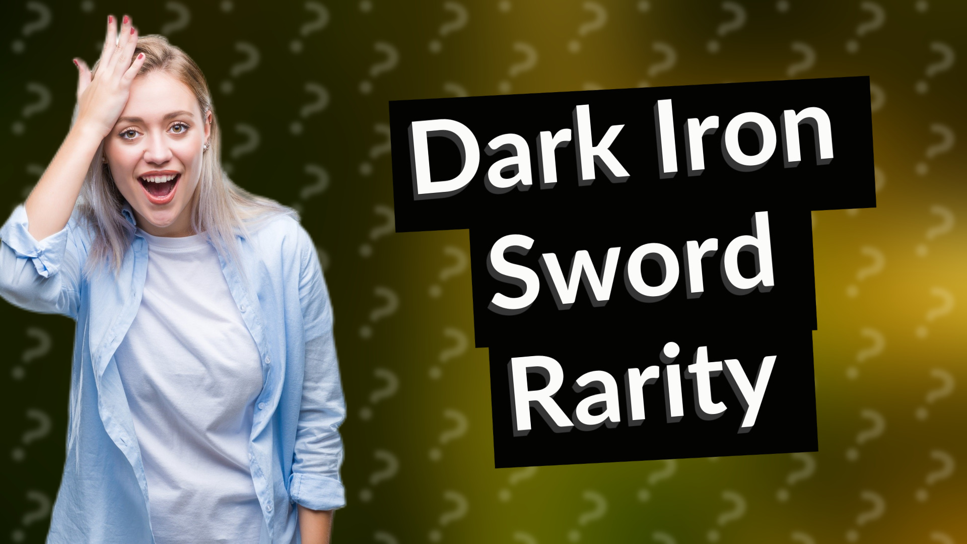 Dark Iron Sword Rarity