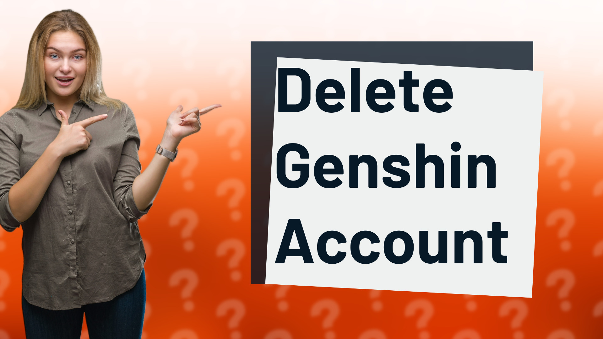 Delete Genshin Account