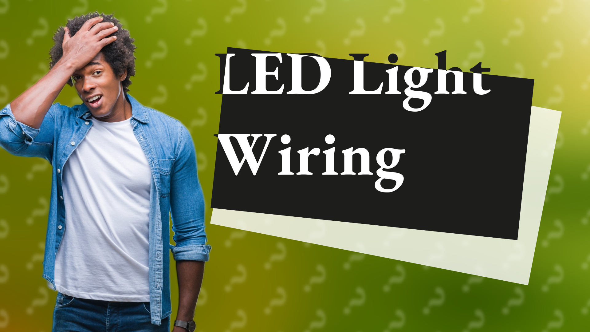 LED Light Wiring