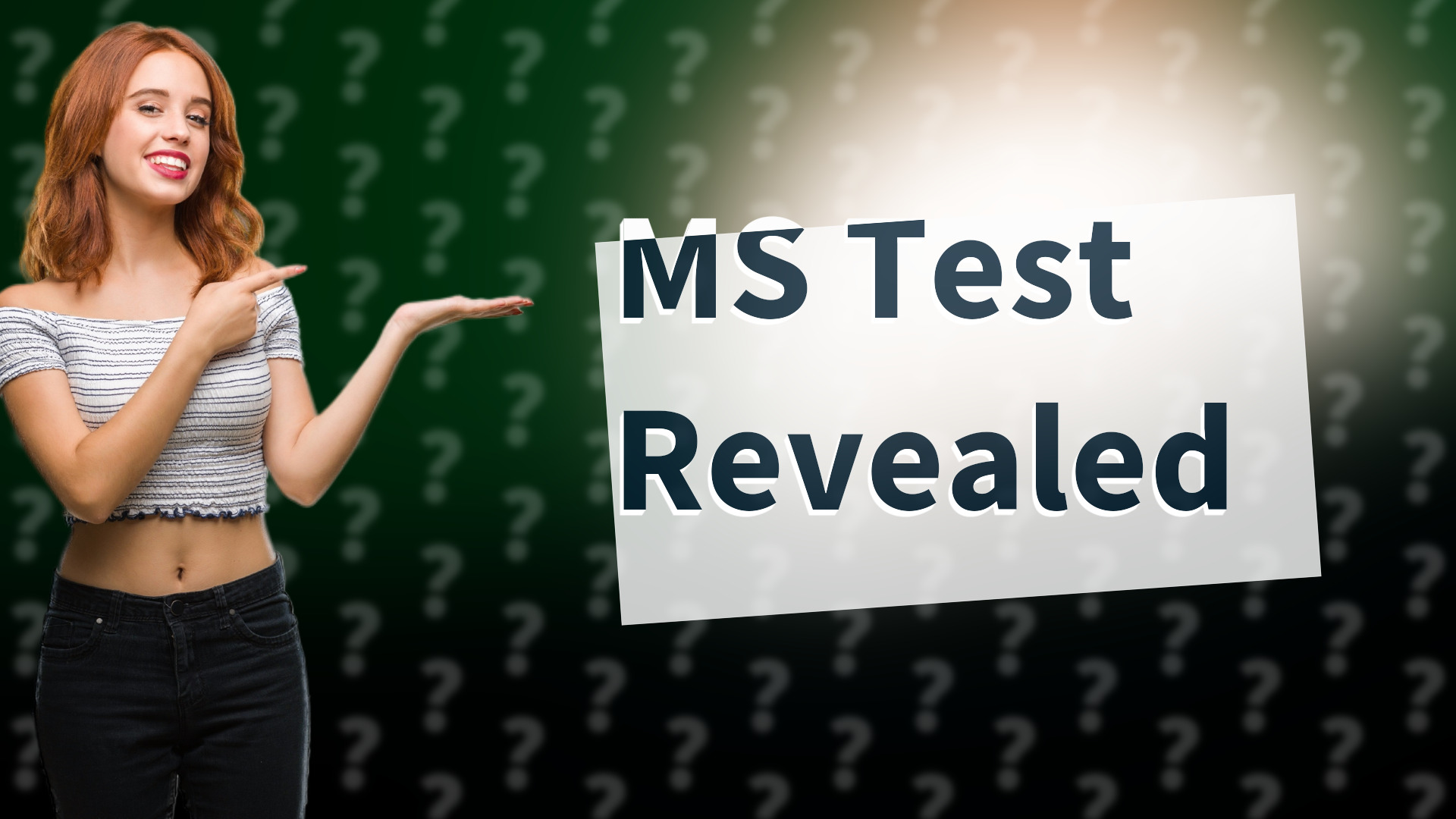 MS Test Revealed