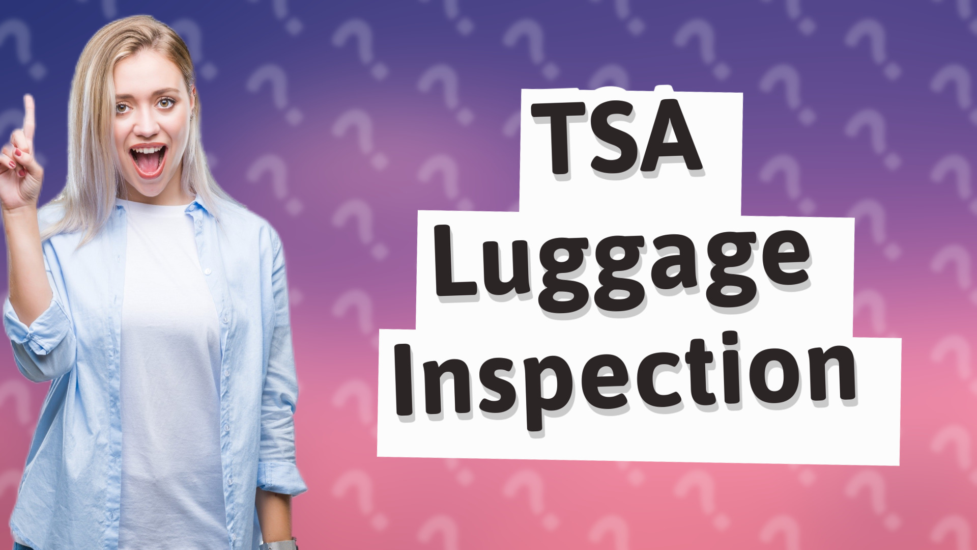 TSA Luggage Inspection