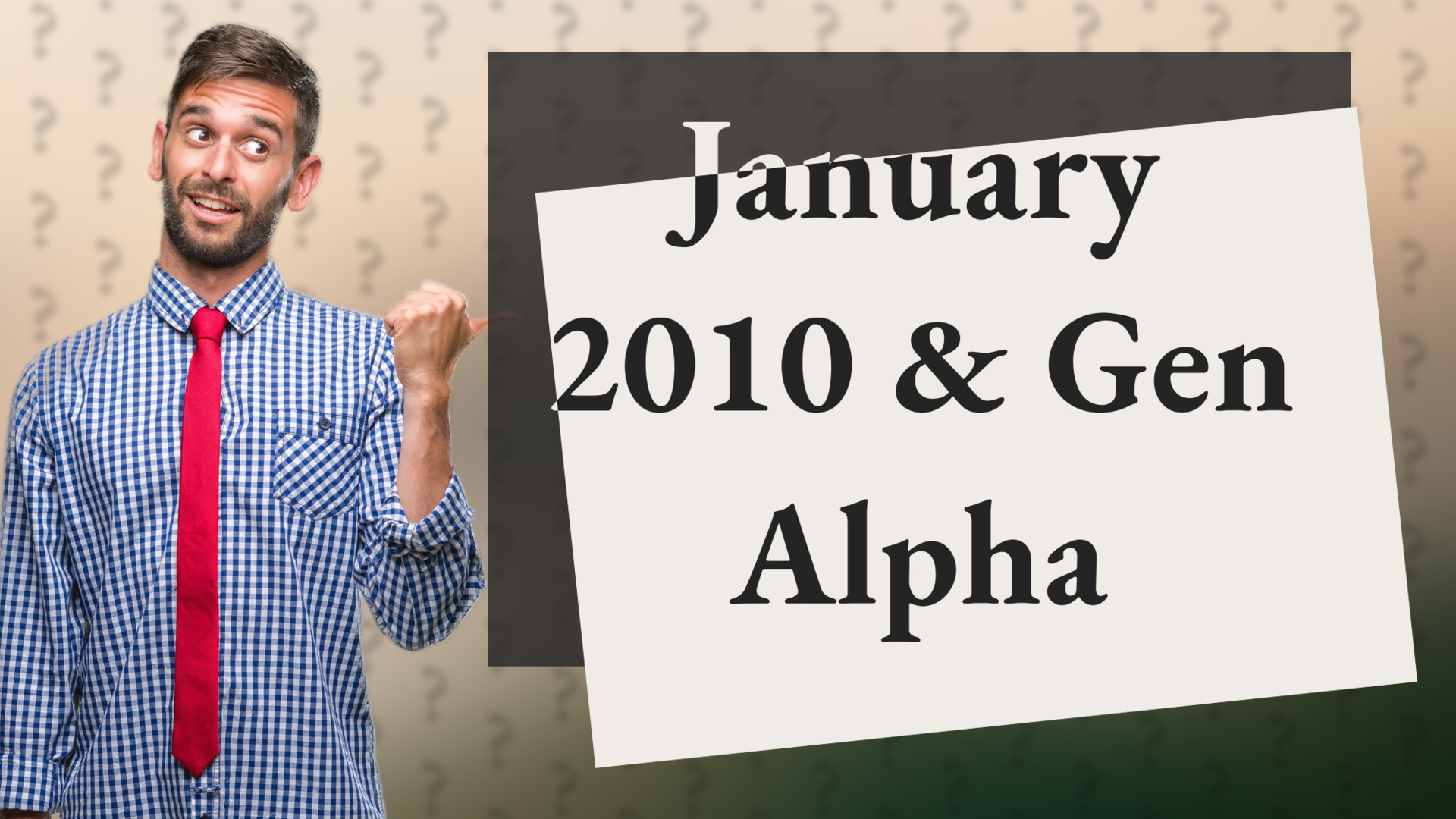 January 2010 & Gen Alpha