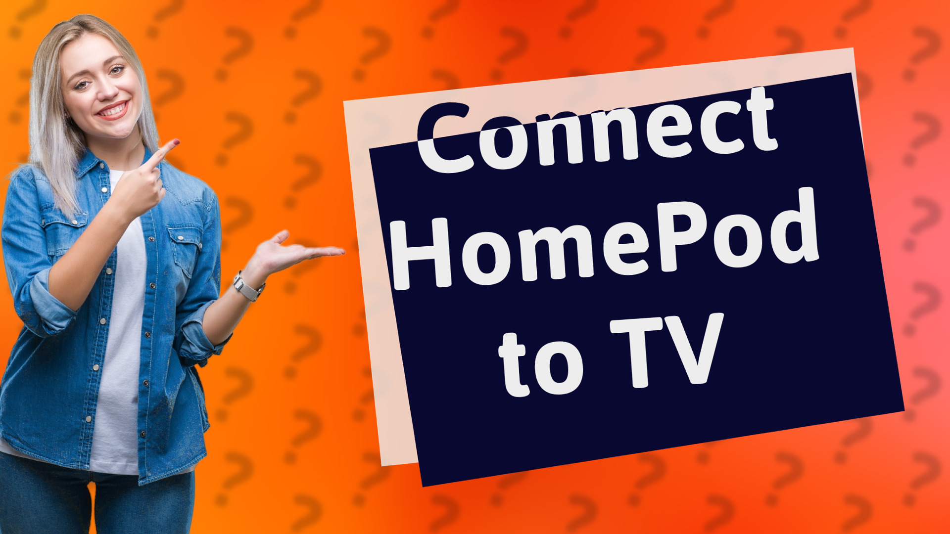 Connect HomePod to TV