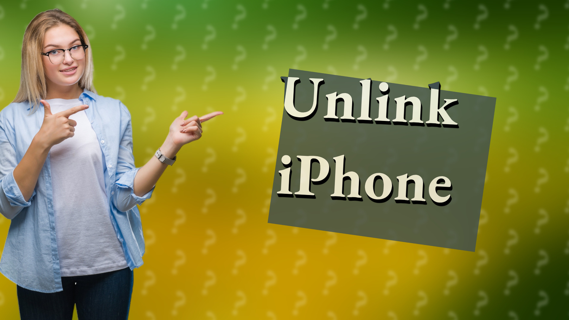 Unlink iPhone